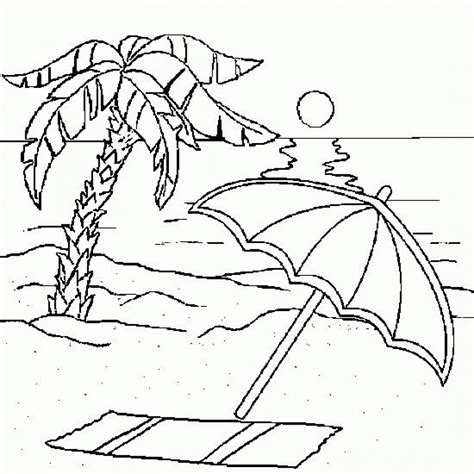 beach coloring pages  printable krww