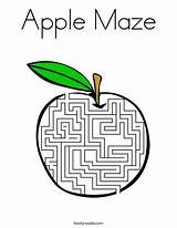 Coloring Apple Maze Favorites Login Add Twistynoodle Noodle Change Template sketch template