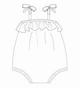 Romper Baby Pattern Girl Playsuit Sewing Pdf Summer Toddler Zapisano Etsy sketch template