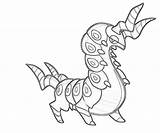 Scolipede Coloring Zoid Pages Another sketch template