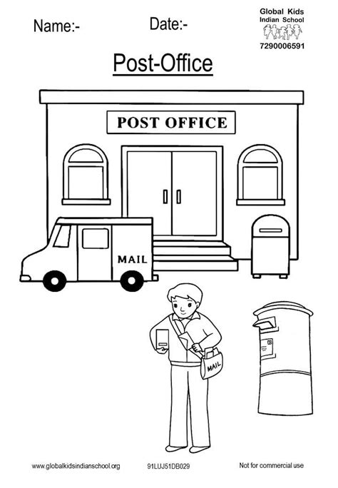 post office coloring pages