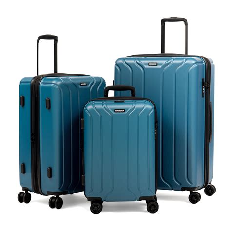 nonstop nonstop luggage expandable spinner wheels hard side shell