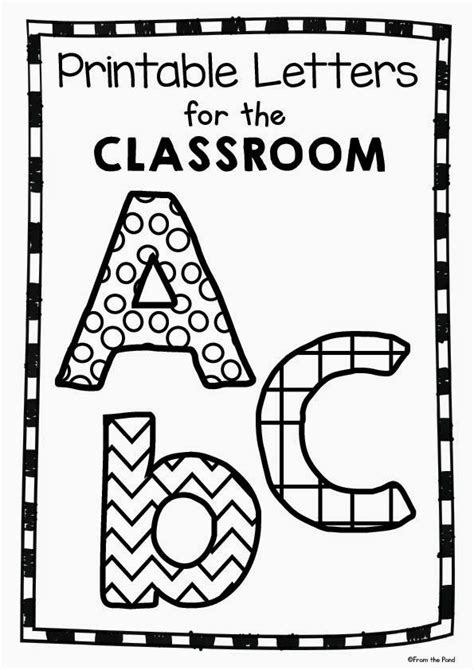printable bulletin board letters templates