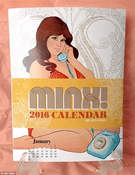 illustrator jen oaks creates minx calendar for 2016