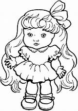 Doll Coloring Pages Color Toys Beautiful Getcolorings Printable sketch template