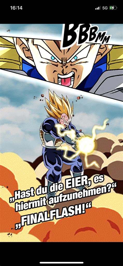 german super vegeta saysdo you have the balls to deal with this by