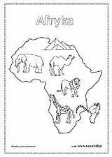 Kontynenty Kolorowanki Dzieci Kolorowanka Mapa Superkid Wydruku Afryka Są sketch template