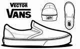 Vans Template Vector Shoe Shoes Sub Blank Outline Worksheets Canvas Coloring Pages Logo Plans Drawing Draw Step School Lessons Templates sketch template