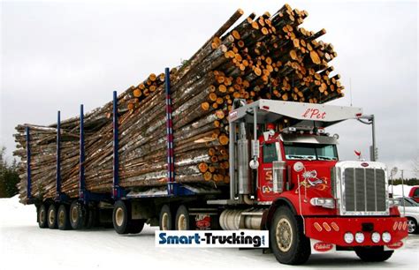canadian  road logging trucks photo collection