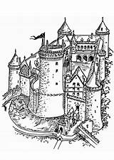 Castle Coloring Printable Pages sketch template