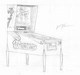 Pinball Machine Sketch Template sketch template