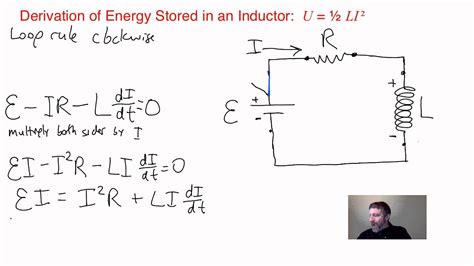 energy stored   inductor youtube