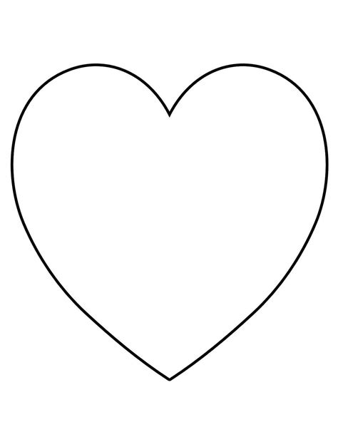 blank heart shape clipart