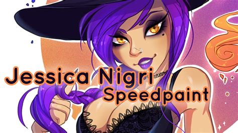 Speedpaint Jessica Nigri Sexy Witch Youtube