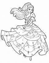 Barbie Coloring Pages Dance sketch template