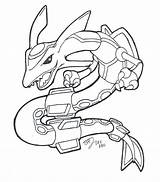 Rayquaza Coloring Pages Getdrawings sketch template