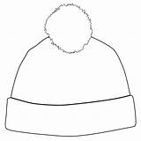 Hat Winter Outline Drawings Cap Drawing Stock Coloring Hats sketch template
