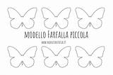 Stampare Farfalle Ritagliare Farfalla Manifantasia Modelli Grandezze Varie Segnaposto Bacheca Biglietti sketch template