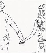 Holding Hands Drawing Easy People Couple Boy Girl Two Anime Drawings Cute Draw Sketches Getdrawings Pencil Couples Dating Choose Board sketch template