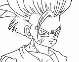 Coloring Gohan Anime Pages Coloringcrew sketch template