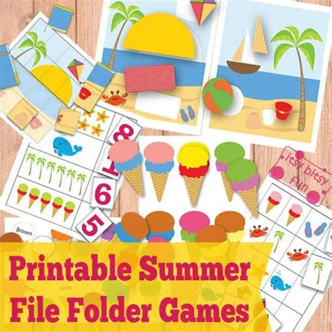 file folder games printable