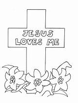 Cross Coloring Pages Kids Printable sketch template