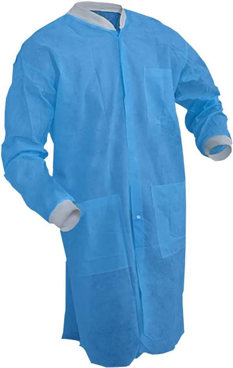 amz disposable lab coats pack of 10 adult cloth like coats x large