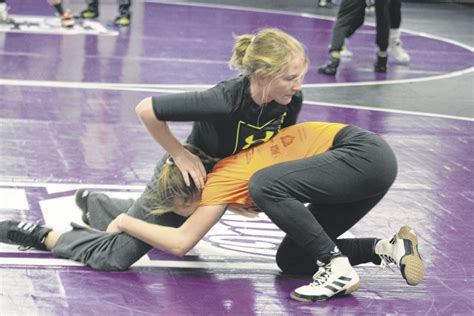 girls just part of the gang in high school wrestling seymour tribune