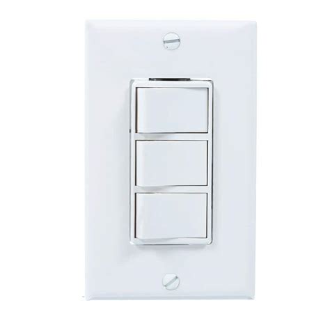broan white  function wall control dw  home depot