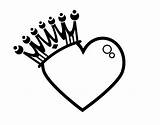 Crown Heart Para Coloring Colorear Con Dibujo Corazón Corazones Dibujos Imagenes Coronado Amor Coloringcrew Search Dibujar Drawing Hearts Coronas Zentangles sketch template