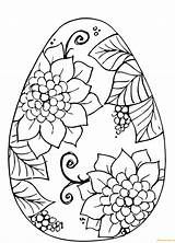 Egg Easter Flower Pages Patterns Coloring Color Online sketch template