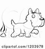 Dog Poop Clipart Pile Terrier Scottish Puppy Cute Vector Thoman Cory Cartoon Royalty Stinky Character Coloring Poo Outlined sketch template