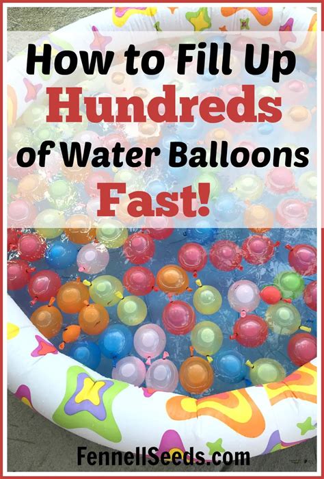 fill  hundreds  water balloons fast