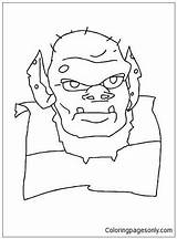 Coloring Ogre Pages Face Z31 Monster Color Halloween Print Odd Dr Hellokids 2021 sketch template