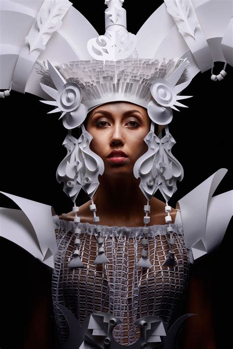 russian artist makes classical baroque wigs out of paper