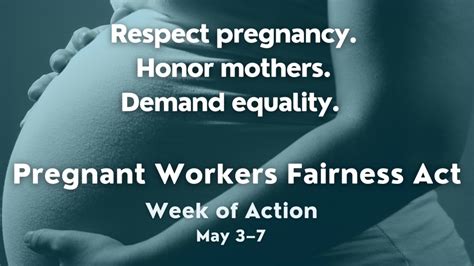 pregnant workers fairness act week of action may 3 7 a better balance