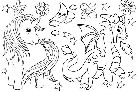 unicorn adult coloring pages dragons coloring pages