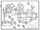 Coloring Fall Pages Kids sketch template
