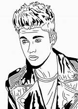 Justin Bieber Coloring Pages Sheets Pop Colouring Star Drawing Beiber Print Printable Color Cartoon Book Kids Sabres Popular Fun Categories sketch template