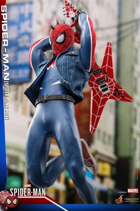Ps4 Spider Man 1 6 Scale Spider Punk Figure From Hot Toys