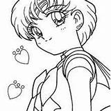 Sailor Moon Coloring Pages Uranus Portrait Hellokids Printable Schoolgirl Bunny Manga sketch template
