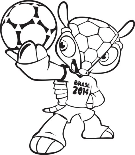 mascote da copa para colorir coloring city