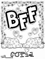 Coloring Pages Printable Bff Friends Print Sheets Girls Friend Bubble Adult Letters Colouring Cool Family Teenagers Kids Fun Adults Disney sketch template