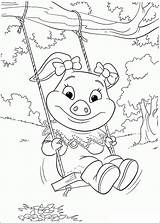 Jakers Coloring Piggley Pages Sister Winks Colouring Fun Kids sketch template