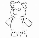 Adopt Koala Kitsune Roblox sketch template