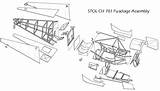 Fuselage Assembly Wing Exploded Ch Stol Construction Info Assemblies Control Stolch701 Zenithair sketch template