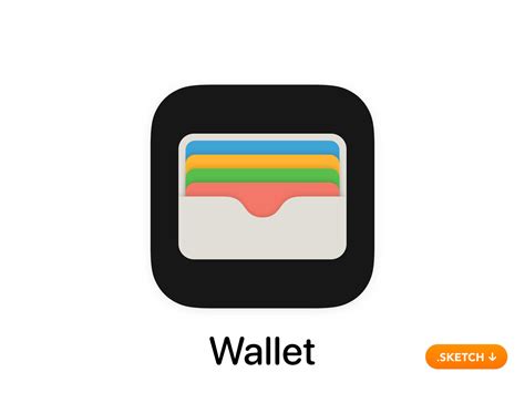 apple wallet app icon ios    sketch  dribbble