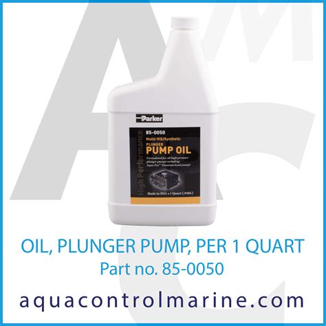 oil plunger pump   qt vm   aquacontrol marine