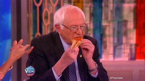 Bernie Sanders Enjoys Pizza On The View Good Morning America