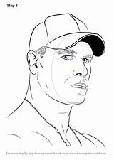 Step Coloring Sketch Wrestlers Drawingtutorials101 sketch template